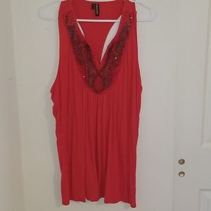Maurices beaded Racerback Tank plus size